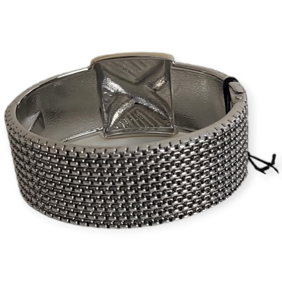 Bijoux Terner Two-Tone Stainless Steel Cuff Bracelet NWT - Picture 6 of 9